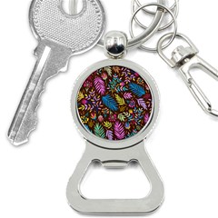 Tropical Print  Bottle Opener Key Chain by designsbymallika