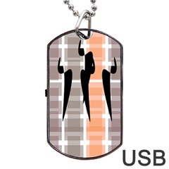 Zappwaits Court Dog Tag Usb Flash (one Side) by zappwaits