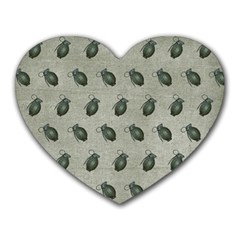 Army Green Hand Grenades Heart Mousepads by McCallaCoultureArmyShop