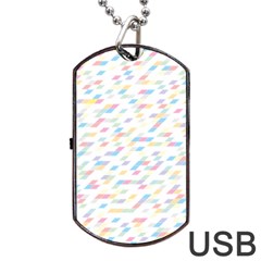 Texture Background Pastel Box Dog Tag Usb Flash (one Side) by HermanTelo