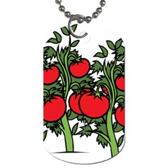 Tomato Garden Vine Plants Red Dog Tag (two Sides) by HermanTelo