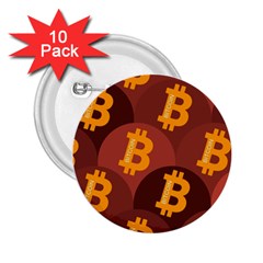 Cryptocurrency Bitcoin Digital 2 25  Buttons (10 Pack)  by HermanTelo