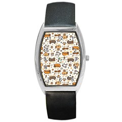 Animal Patterns Safari Barrel Style Metal Watch