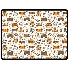 Animal Patterns Safari Double Sided Fleece Blanket (large) 