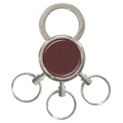 Grey Star Navy Burgundy 3-ring Key Chain by snowwhitegirl