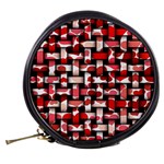 Background Red Summary Mini Makeup Bag Back