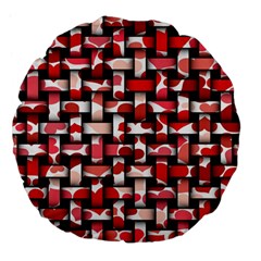 Background Red Summary Large 18  Premium Flano Round Cushions