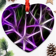 Neurons Brain Cells Imitation Heart Ornament (two Sides)