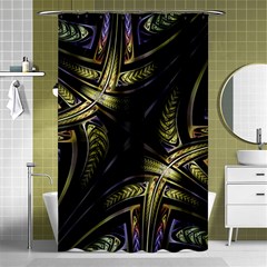 Fractal Texture Pattern Shower Curtain 48  X 72  (small) 