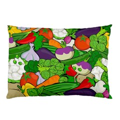 Vegetables Bell Pepper Broccoli Pillow Case by HermanTelo