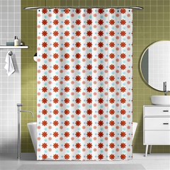 Background Flowers Multicolor Shower Curtain 48  X 72  (small) 