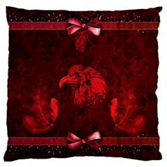 Awesome Eagle Large Cushion Case (two Sides) by FantasyWorld7