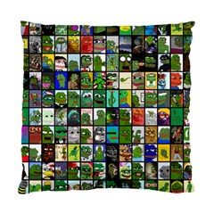 Pepe The Frog Memes Of 2019 Picture Patchwork Pattern Standard Cushion Case (two Sides) by snek