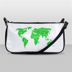 Environment Concept World Map Illustration Shoulder Clutch Bag by dflcprintsclothing