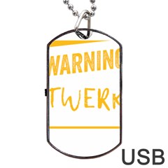 Twerking T-shirt Best Dancer Lovers & Twirken Twerken Gift | Booty Shake Dance Twerken Present | Twerkin Shirt Twerking Tee Dog Tag Usb Flash (one Side) by reckmeck