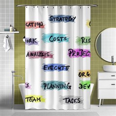 Strategy Communication Shower Curtain 48  X 72  (small) 