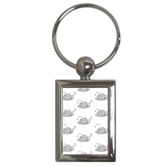 Mouse Seamless Pattern Key Chain (rectangle)