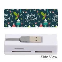 Funny Christmas Pattern Background Memory Card Reader (stick) by Vaneshart