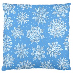 Hand Drawn Snowflakes Seamless Pattern Standard Flano Cushion Case (one Side)