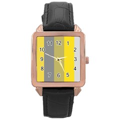 Stripey 21 Rose Gold Leather Watch 