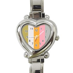 Stripey 23 Heart Italian Charm Watch by anthromahe