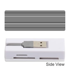 Black Grey White Stripes Memory Card Reader (stick) by anthromahe