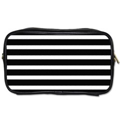 Black & White Stripes Toiletries Bag (two Sides) by anthromahe