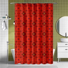 Tiling Zip A Dee Doo Dah+designs+red+color+by+code+listing+1 8 [converted] Shower Curtain 48  X 72  (small)  by deformigo