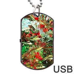 Eden Garden 1 3 Dog Tag Usb Flash (two Sides) by bestdesignintheworld