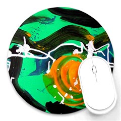 Rancho 1 2 Round Mousepads by bestdesignintheworld