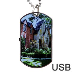 Hot Day In Dallas 53 Dog Tag Usb Flash (one Side) by bestdesignintheworld