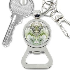 Fractal Delicate White Background Bottle Opener Key Chain