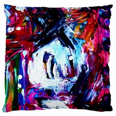 Funny House 1 1 Large Flano Cushion Case (two Sides)