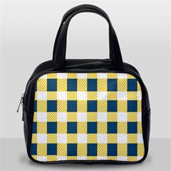 Diagonal Checkered Plaid Seamless Pattern Classic Handbag (one Side) by Wegoenart