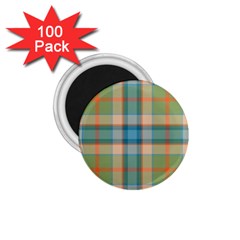 Tartan Scotland Seamless Plaid Pattern Vintage Check Color Square Geometric Texture 1 75  Magnets (100 Pack)  by Wegoenart