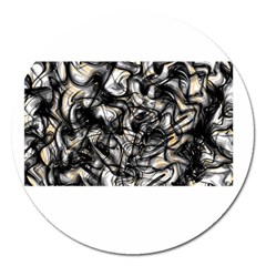 Marble Texture Magnet 5  (round)