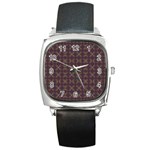 Malfa Square Metal Watch Front