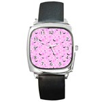 Spooky Pastel Goth  Square Metal Watch Front