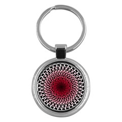 Gradient Spirograph Key Chain (round) by JayneandApollo