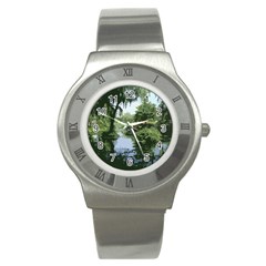 Away From The City Cutout Painted Stainless Steel Watch by SeeChicago