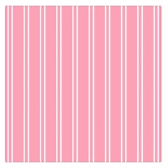 Nice Stripes - Flamingo Pink Large Satin Scarf (square) by FashionBoulevard