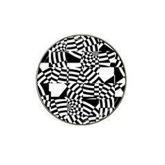 Black And White Crazy Pattern Hat Clip Ball Marker (10 Pack) by Sobalvarro