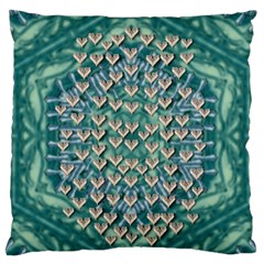 Heavy Metal Hearts And Belive In Sweet Love Standard Flano Cushion Case (one Side) by pepitasart