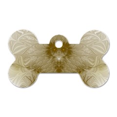 Fractal Abstract Pattern Background Dog Tag Bone (two Sides) by Wegoenart