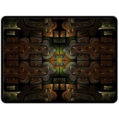 Fractal Fantasy Mystic Design Double Sided Fleece Blanket (large) 