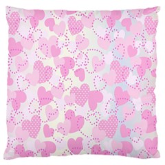 Valentine Background Hearts Bokeh Large Flano Cushion Case (one Side)