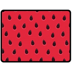 Seamless Watermelon Surface Texture Double Sided Fleece Blanket (large)  by Nexatart