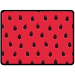 Seamless Watermelon Surface Texture Double Sided Fleece Blanket (Large)  80 x60  Blanket Front