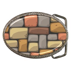 Colorful Brick Wall Texture Belt Buckles by Nexatart