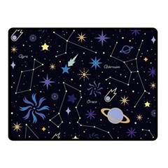 Starry Night  Space Constellations  Stars  Galaxy  Universe Graphic  Illustration Fleece Blanket (small) by Nexatart